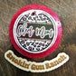 4" circle with Cardstock Freshie